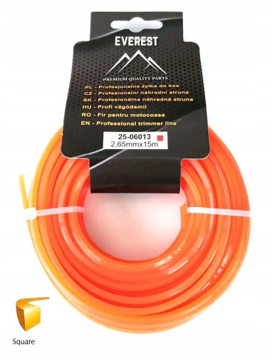 ŻYŁKA TNĄCA KWADRATOWA 2,65mm 15M EVEREST