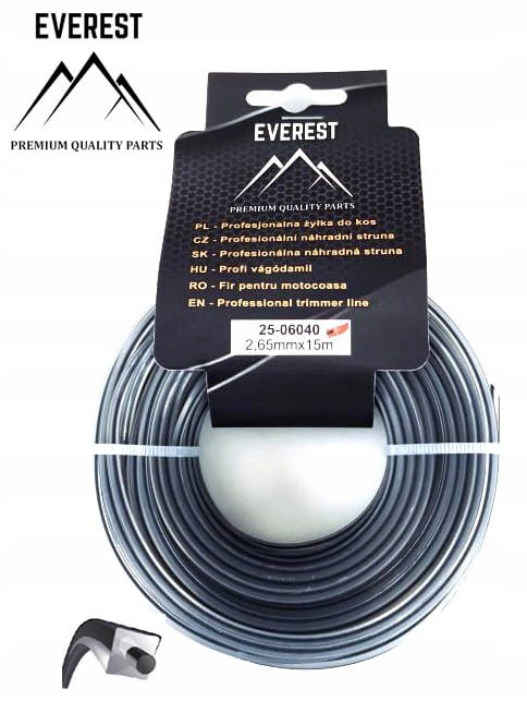 ŻYŁKA TNĄCA DUAL POWER LINE 2,65mm 15M EVEREST
