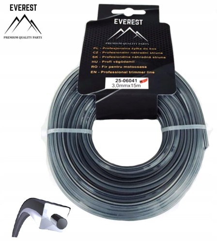 ŻYŁKA TNĄCA DUAL POWER LINE 3,00mm 15M EVEREST