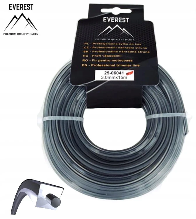 ŻYŁKA TNĄCA DUAL POWER LINE 3,00mm 15M EVEREST