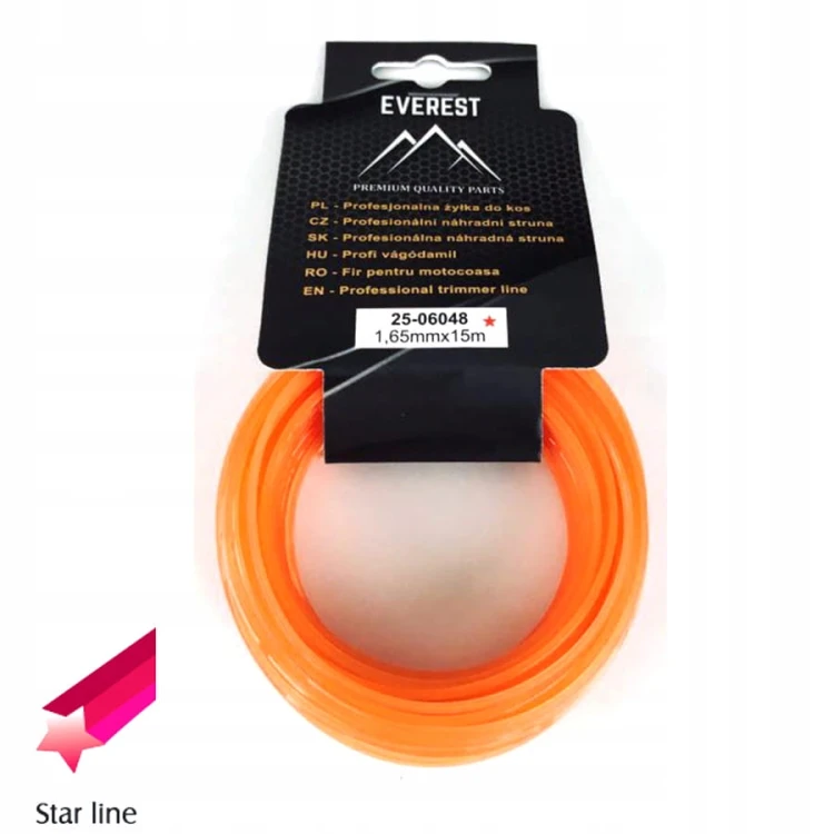 ŻYŁKA TNĄCA GWIAZDKA 1,65mm 15M EVEREST