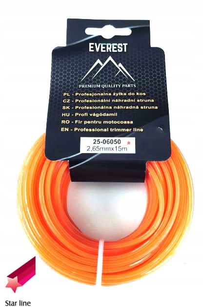 ŻYŁKA TNĄCA GWIAZDKA 2,65mm 15M EVEREST