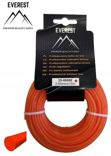 ŻYŁKA TNĄCA OKRĄGŁA 2,65mm 15M EVEREST