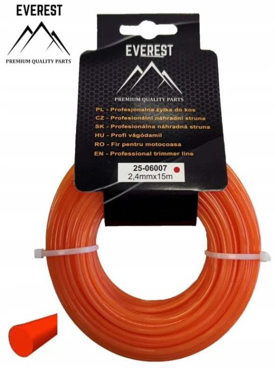 ŻYŁKA TNĄCA OKRĄGŁA 2,4mm 15M EVEREST
