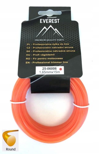 ŻYŁKA TNĄCA OKRĄGŁA 1,65mm 15M EVEREST