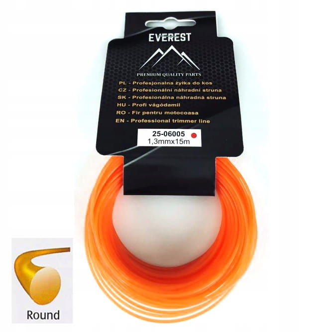 ŻYŁKA TNĄCA OKRĄGŁA 1,3mm 15M EVEREST
