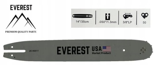 PROWADNICA 14" 3/8LP 1,3mm 50ogn. EVEREST