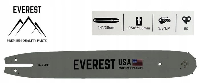 PROWADNICA 14" 3/8LP 1,3mm 50ogn. EVEREST
