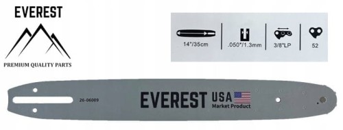 PROWADNICA 14" 3/8LP 1,3mm 52ogniwa EVEREST