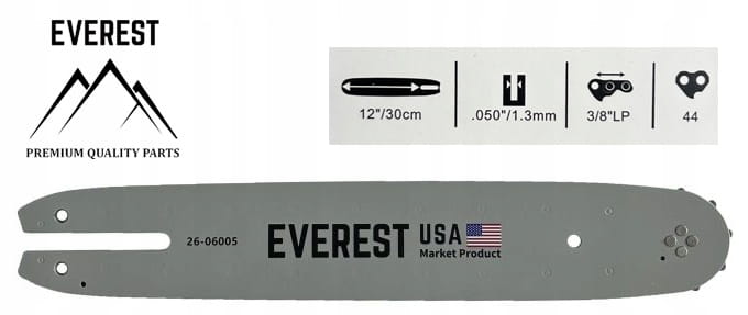 PROWADNICA 12" 3/8LP 1,3mm 44ogn. EVEREST