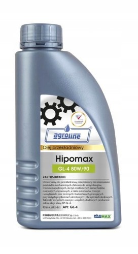 OLEJ PRZEKŁADNIOWY AGROLINE HIPOMAX 80W90 GL-4 1L